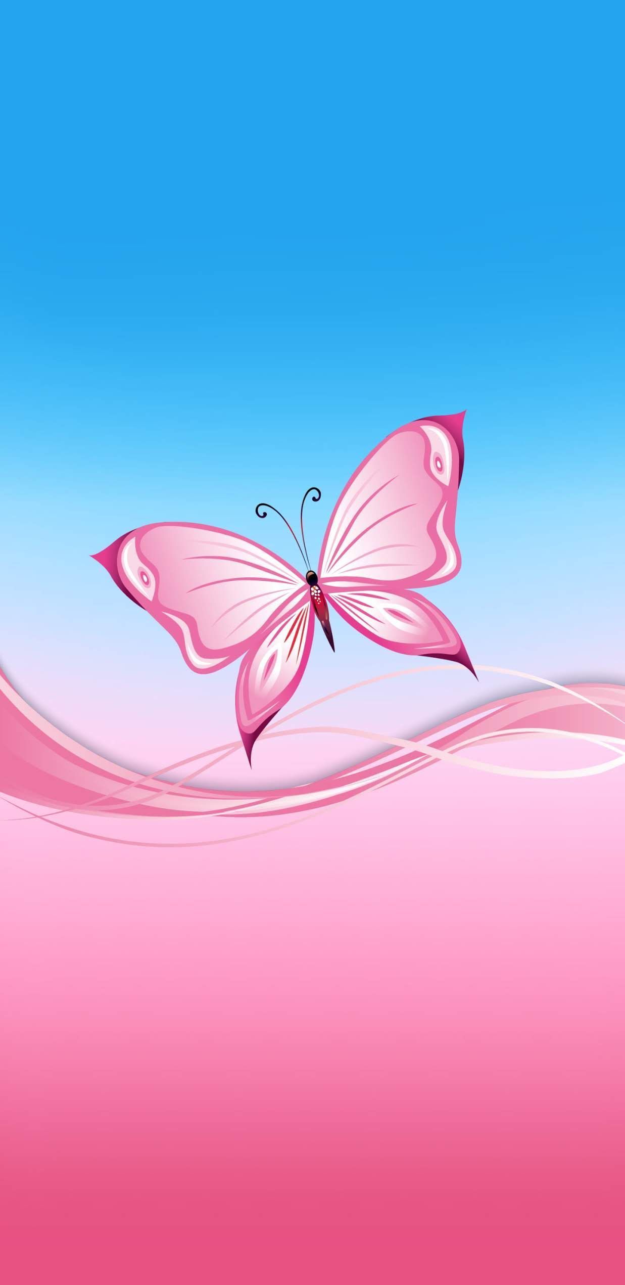 Pink Butterfly Phone Wallpapers