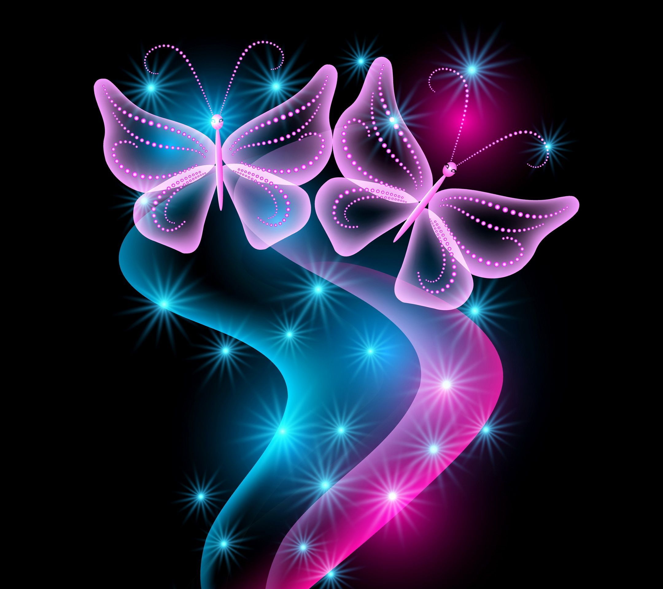 Pink Butterfly Phone Wallpapers