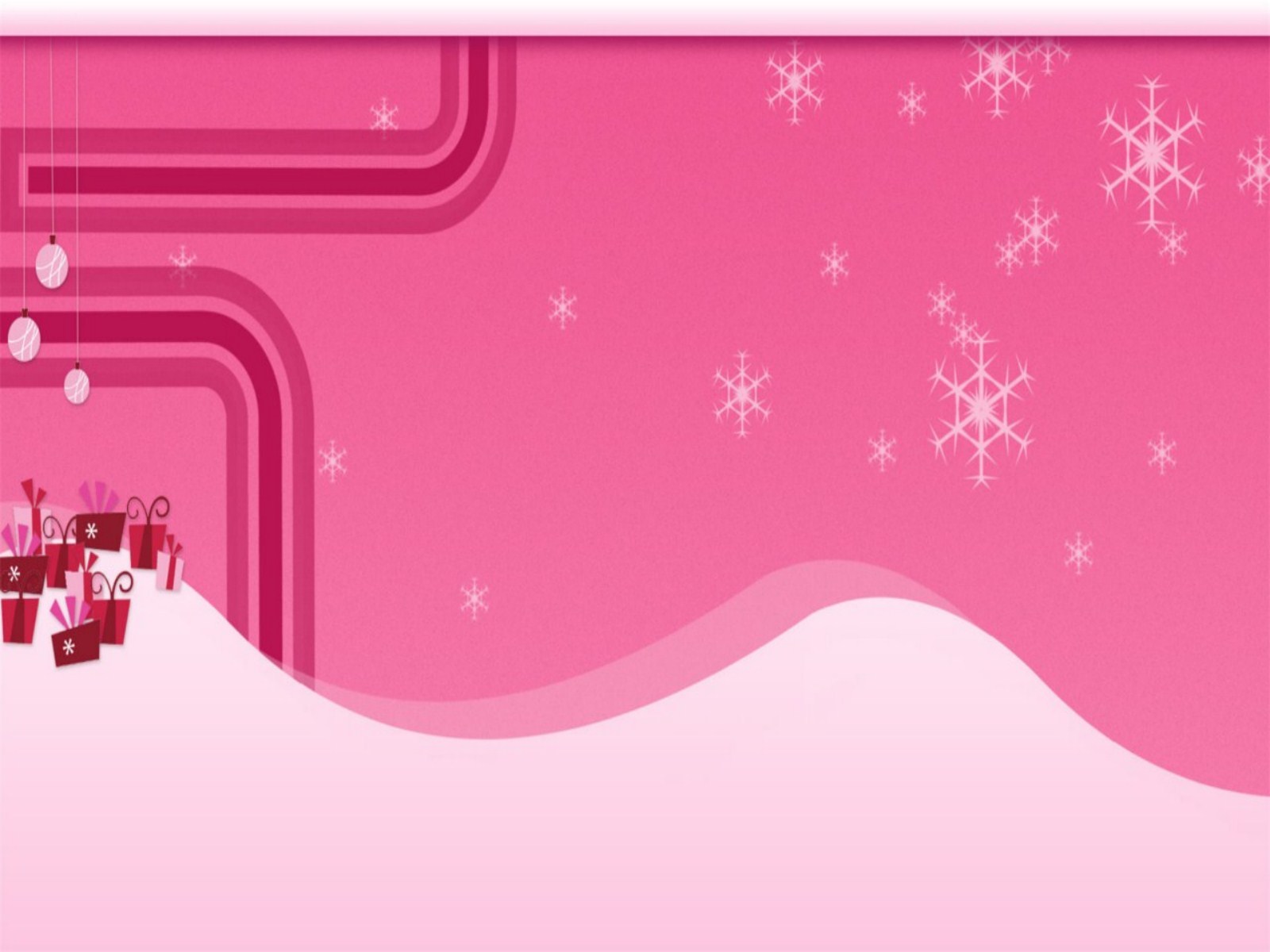 Pink Christmas Wallpapers