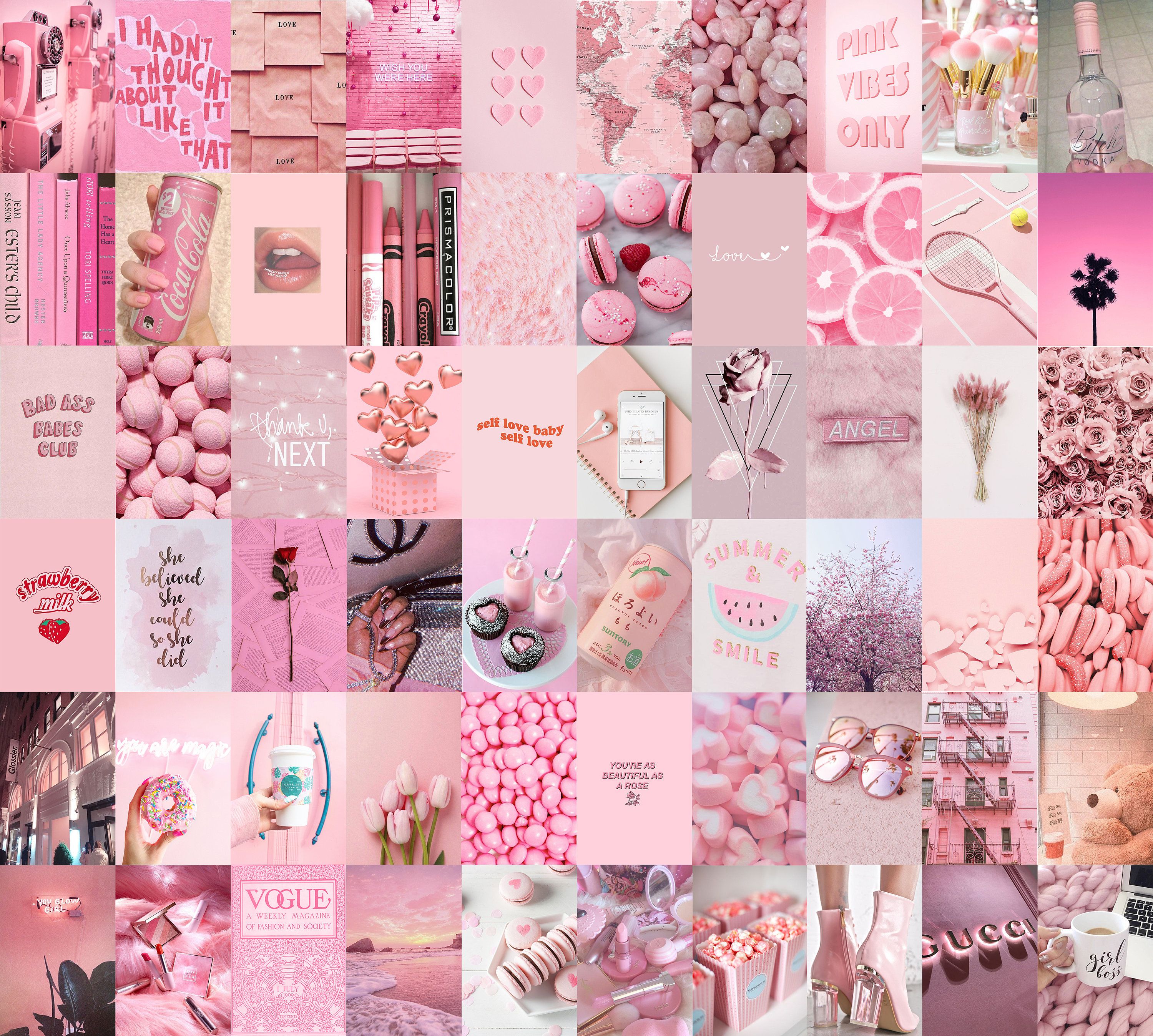 Pink Collage Wallpapers