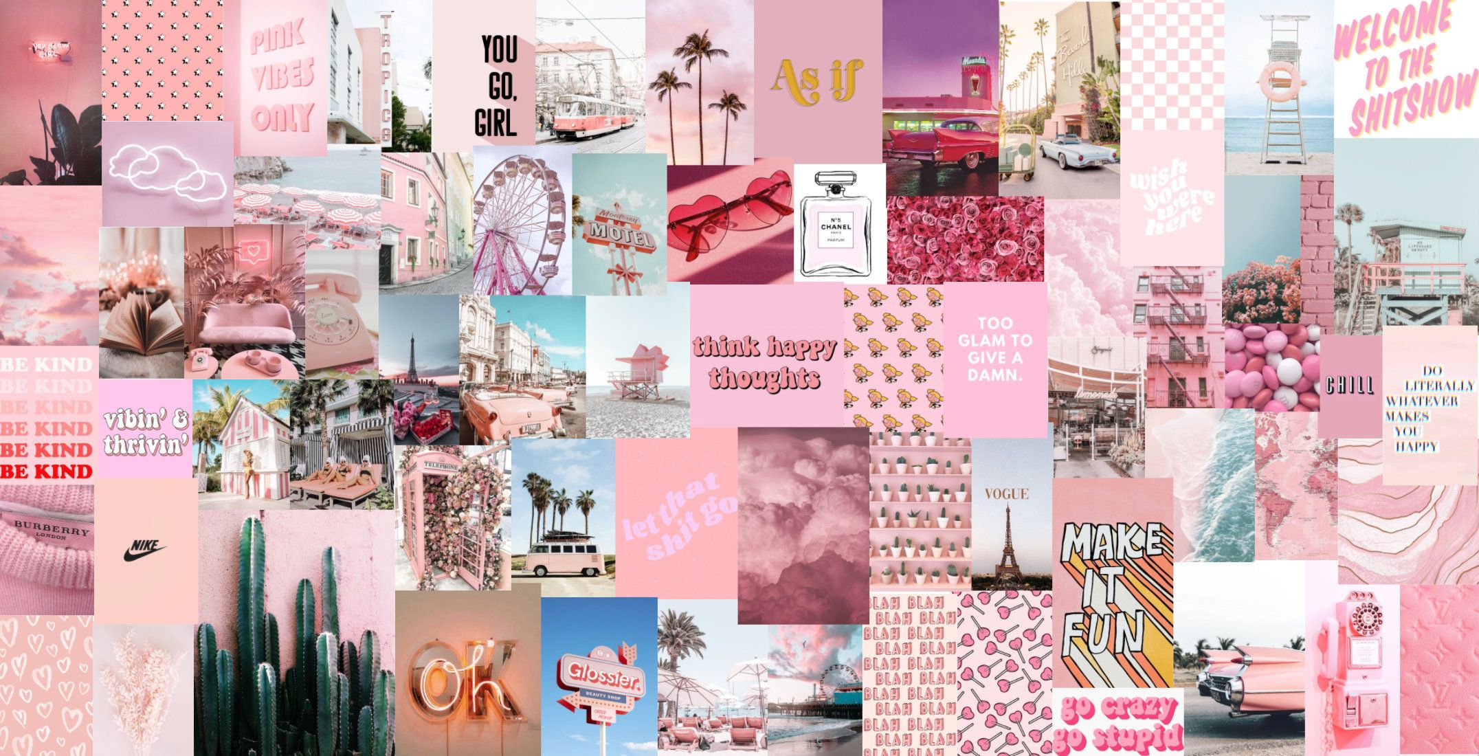 Pink Collage Wallpapers