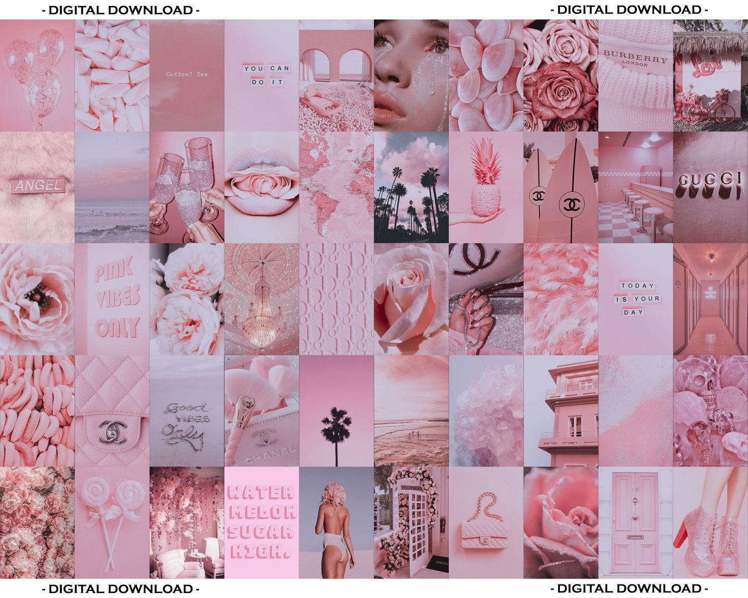 Pink Collage Wallpapers