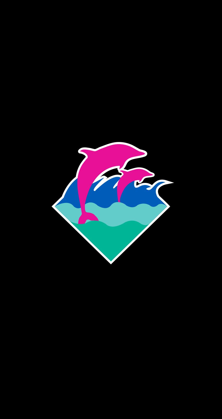 Pink Dolphin Ghost Logo Wallpapers