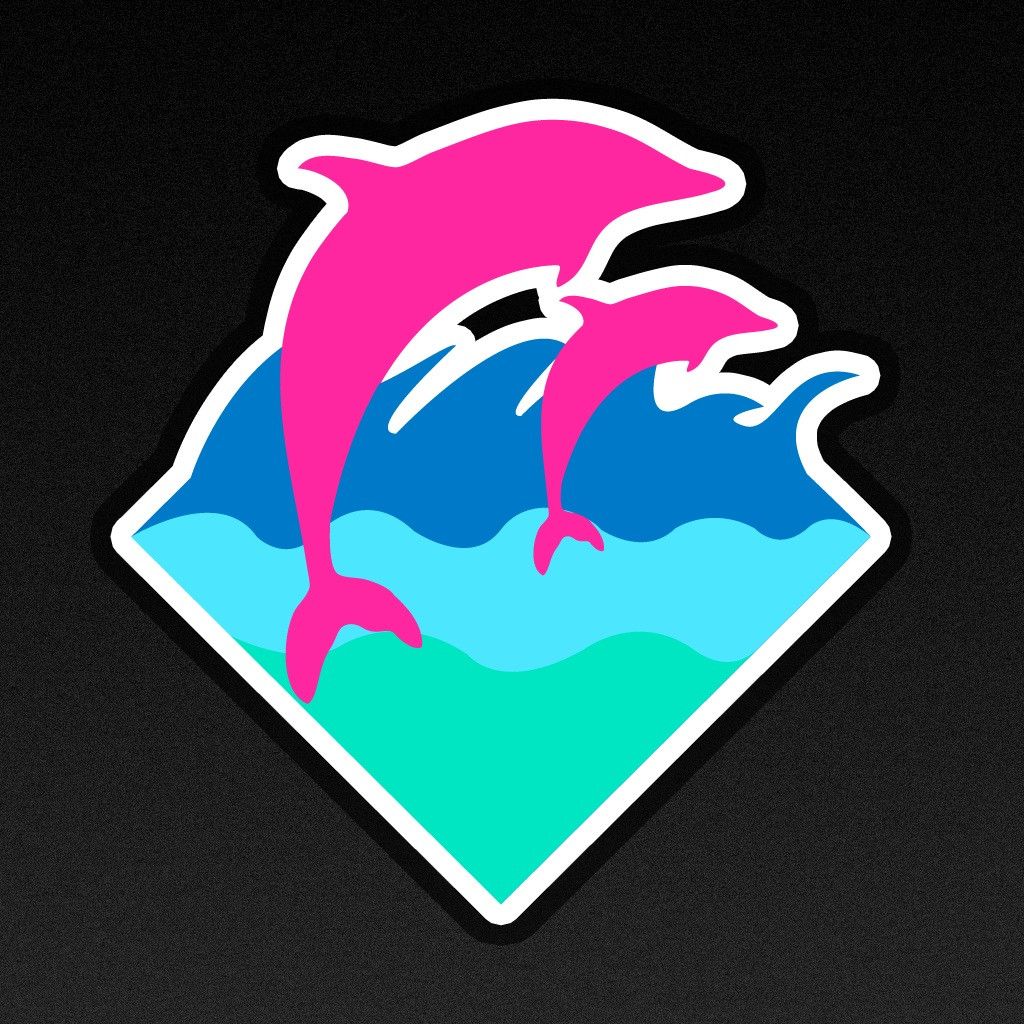 Pink Dolphin Ghost Logo Wallpapers