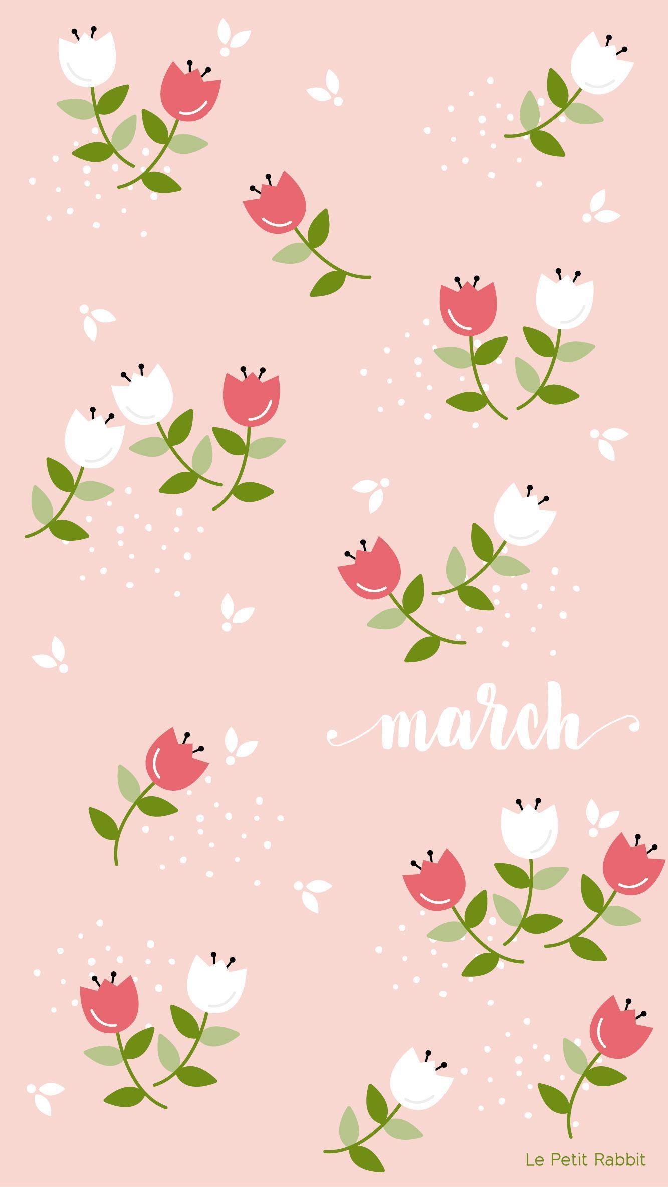 Pink Flower Cartoon Wallpapers