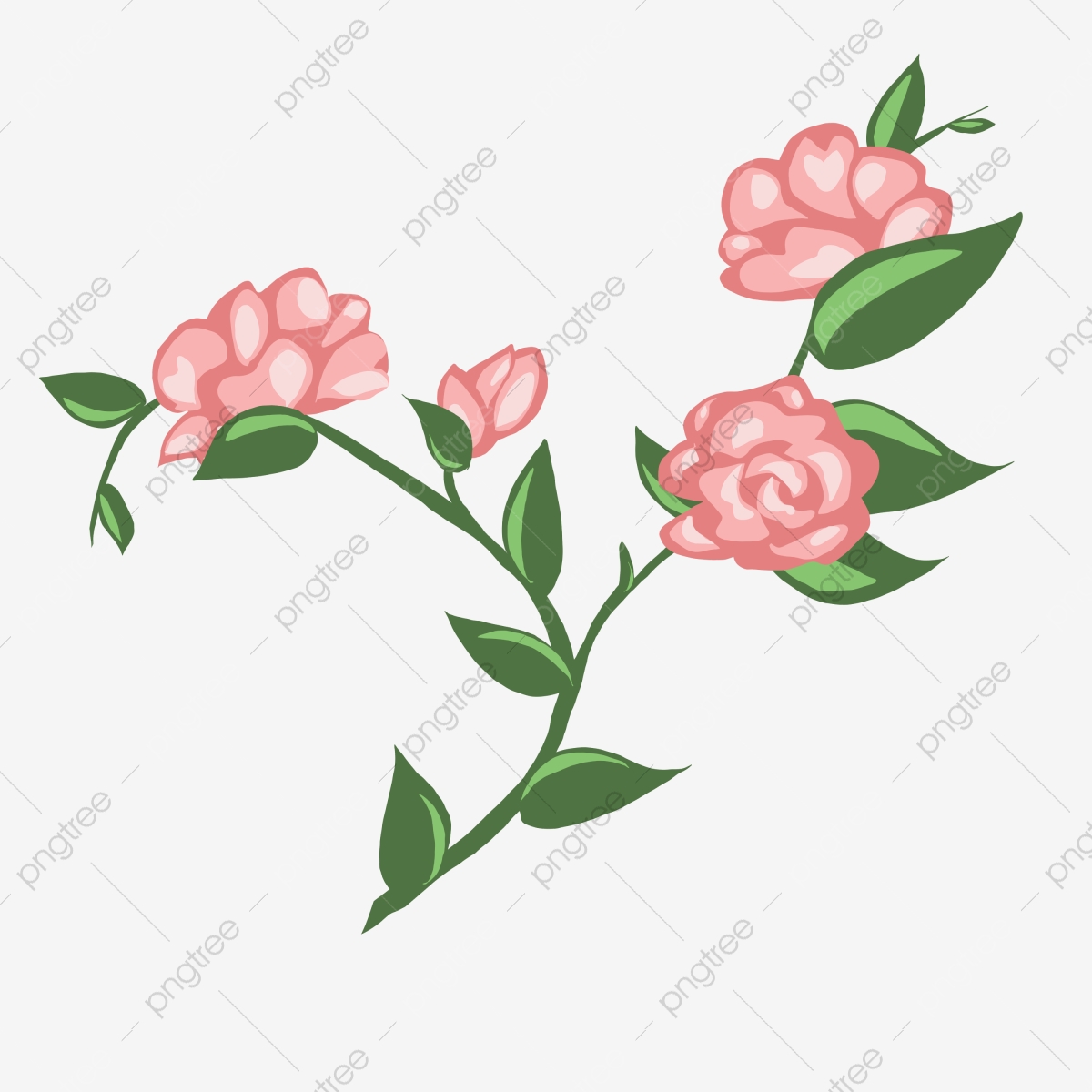 Pink Flower Cartoon Wallpapers