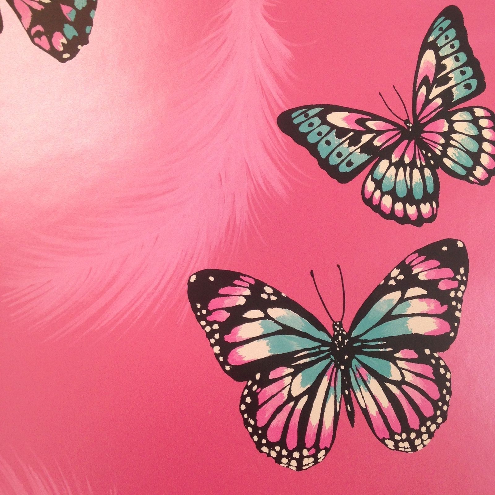 Pink Glitter Butterfly Wallpapers