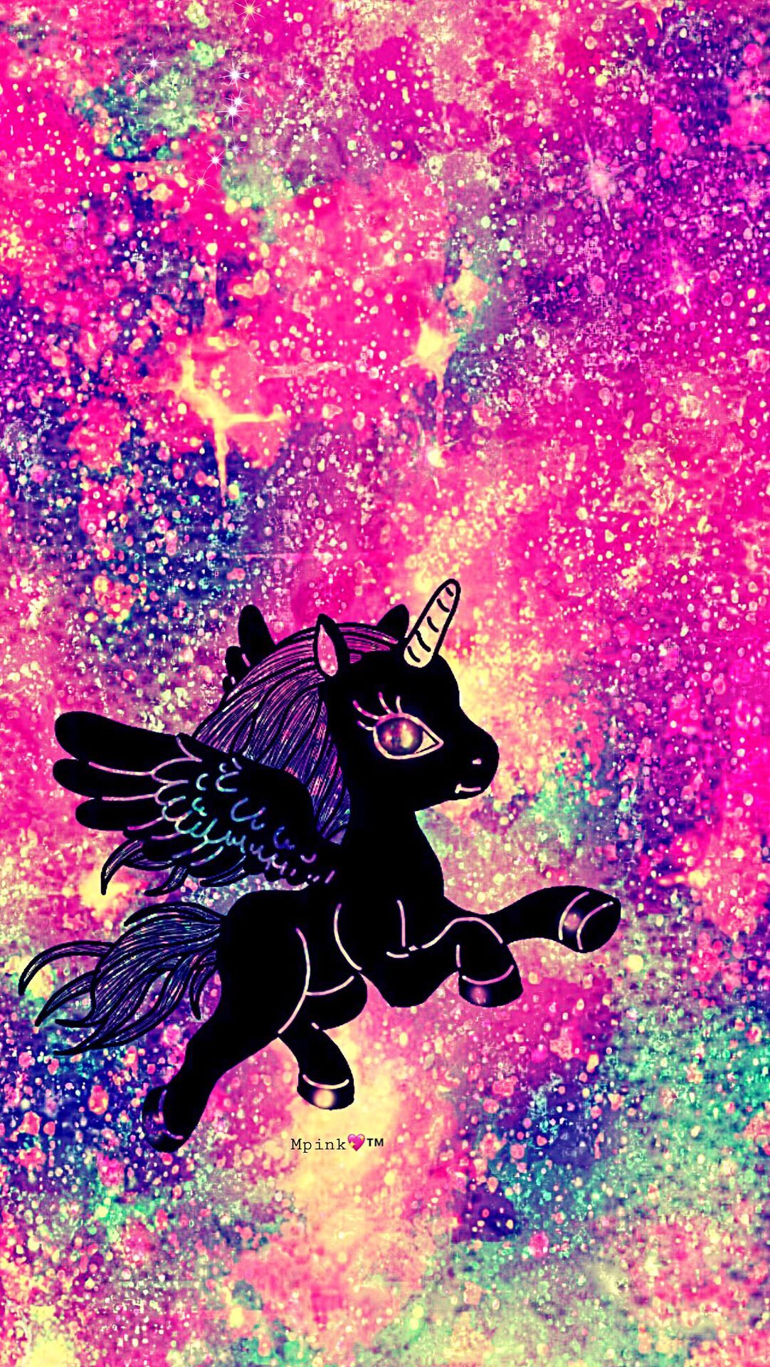 Pink Glitter Unicorn Wallpapers