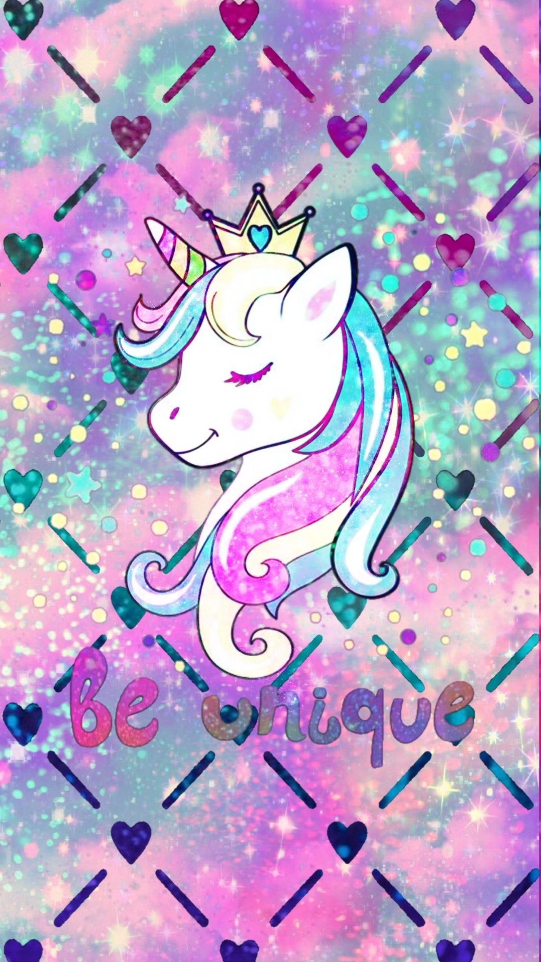 Pink Glitter Unicorn Wallpapers