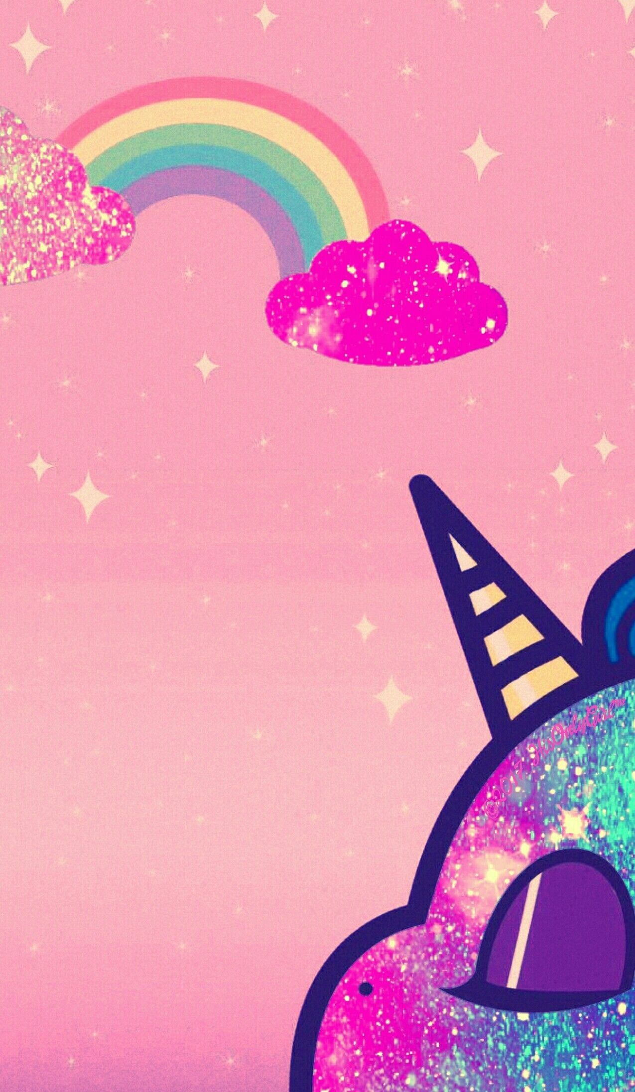 Pink Glitter Unicorn Wallpapers