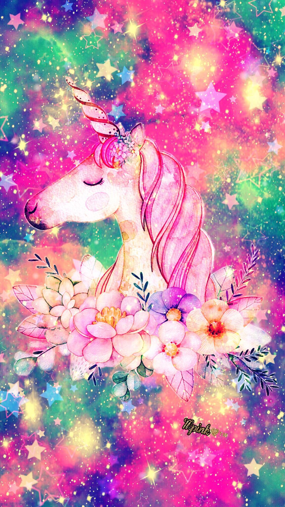 Pink Glitter Unicorn Wallpapers