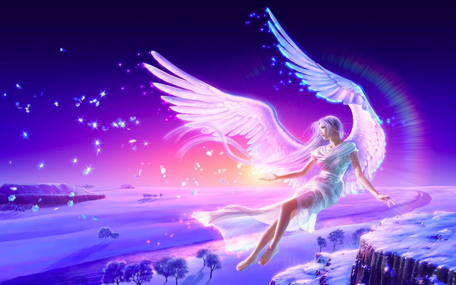Pink Gothic Angel Wallpapers