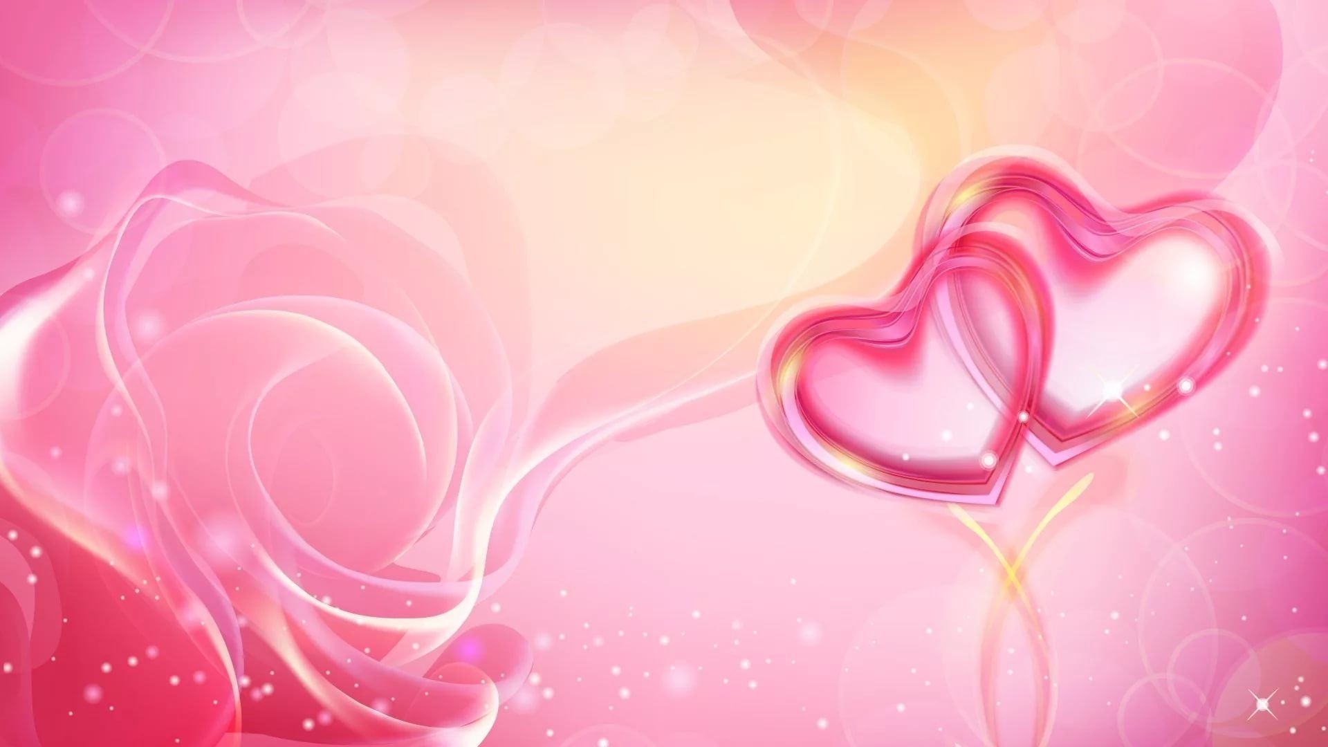 Pink Hearts Wallpapers