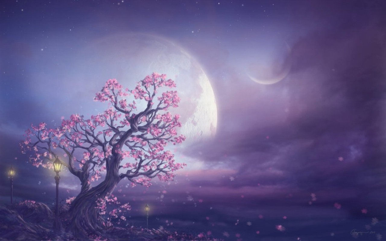 Pink Moon 2018 Wallpapers