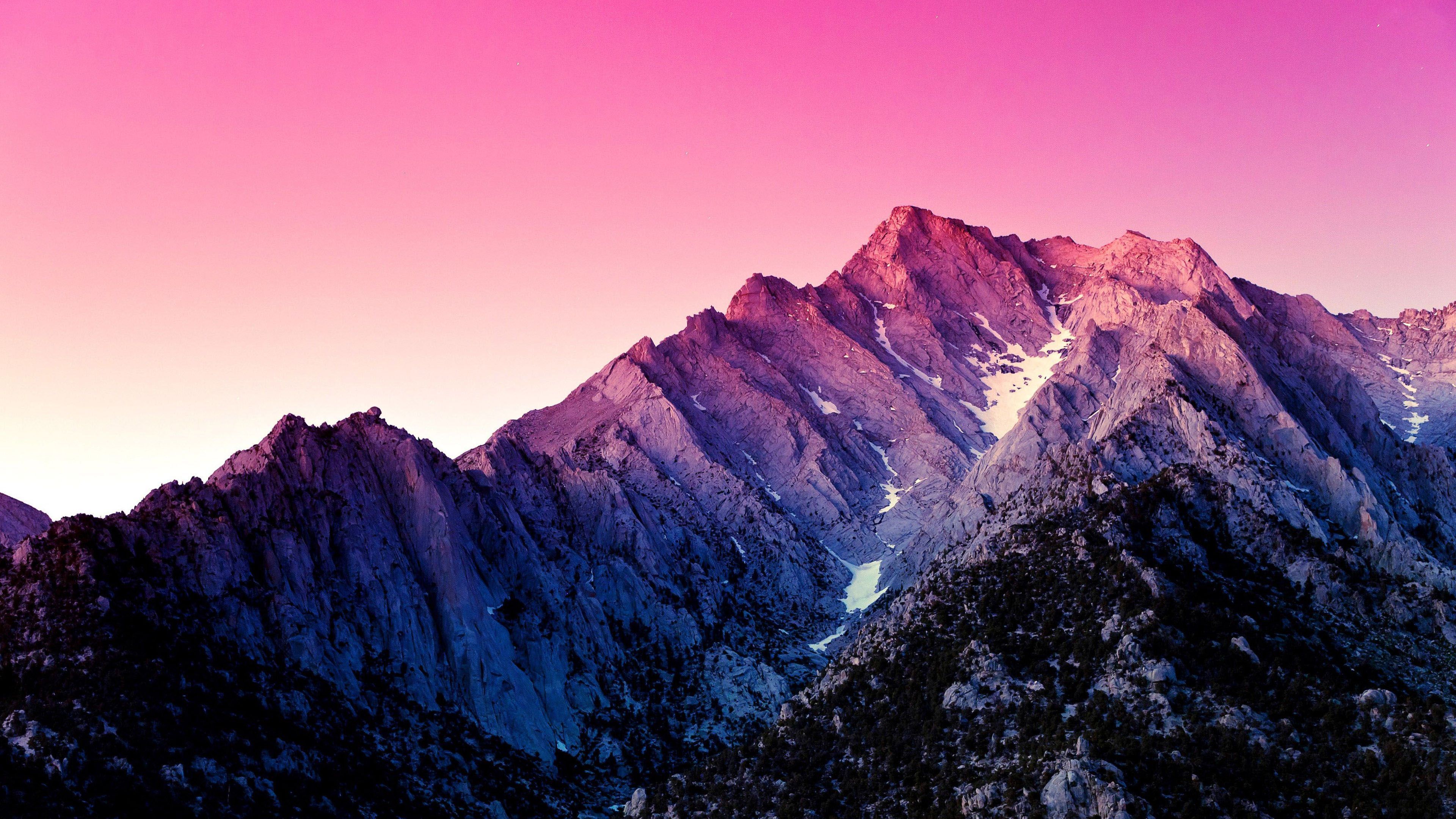 Pink Mountains Wallpapers