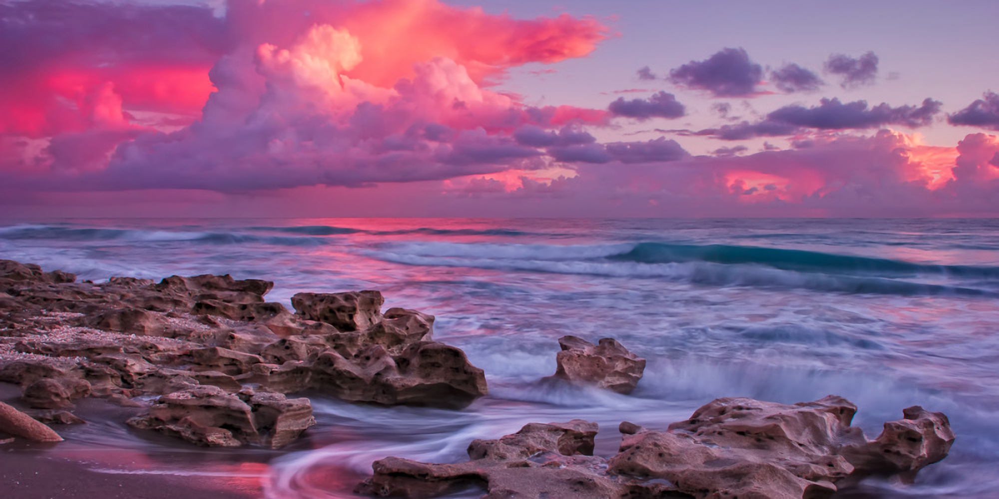 Pink Ocean Desktop Wallpapers