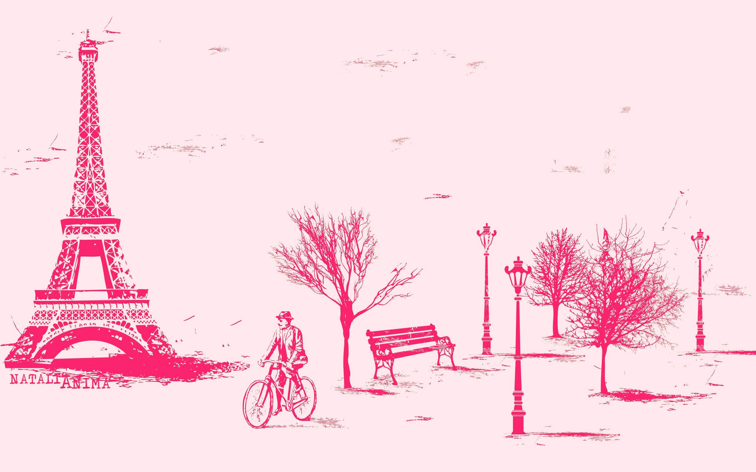 Pink Paris Wallpapers