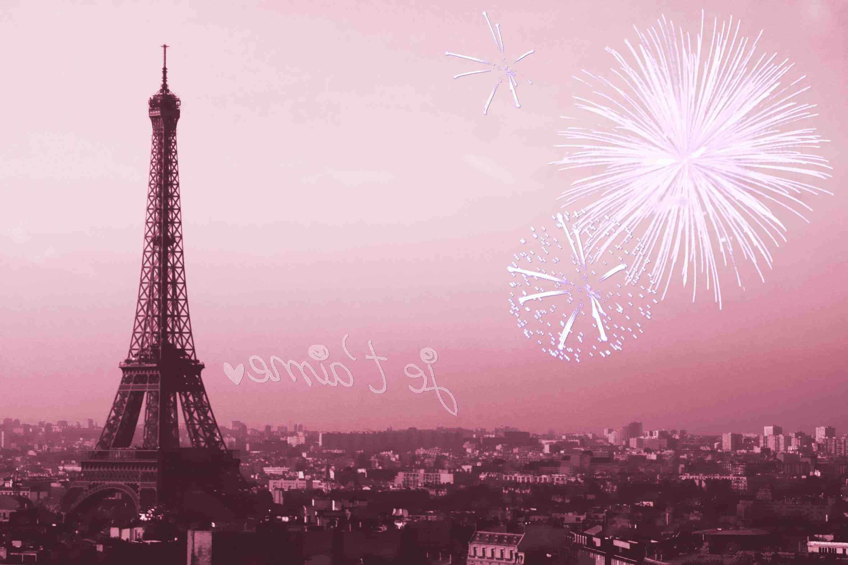 Pink Paris France Wallpapers