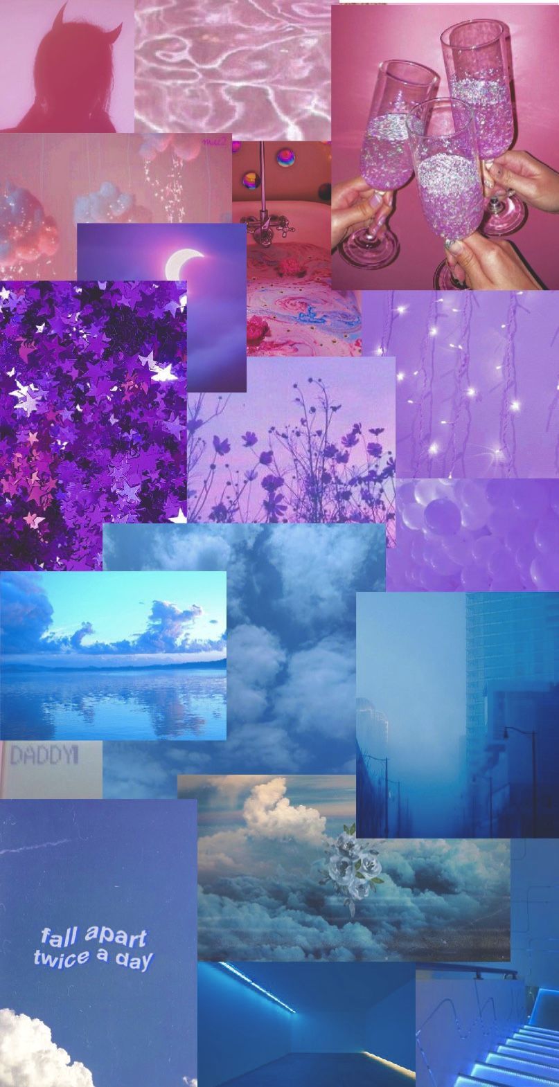 Pink Purple Blue Aesthetic Wallpapers