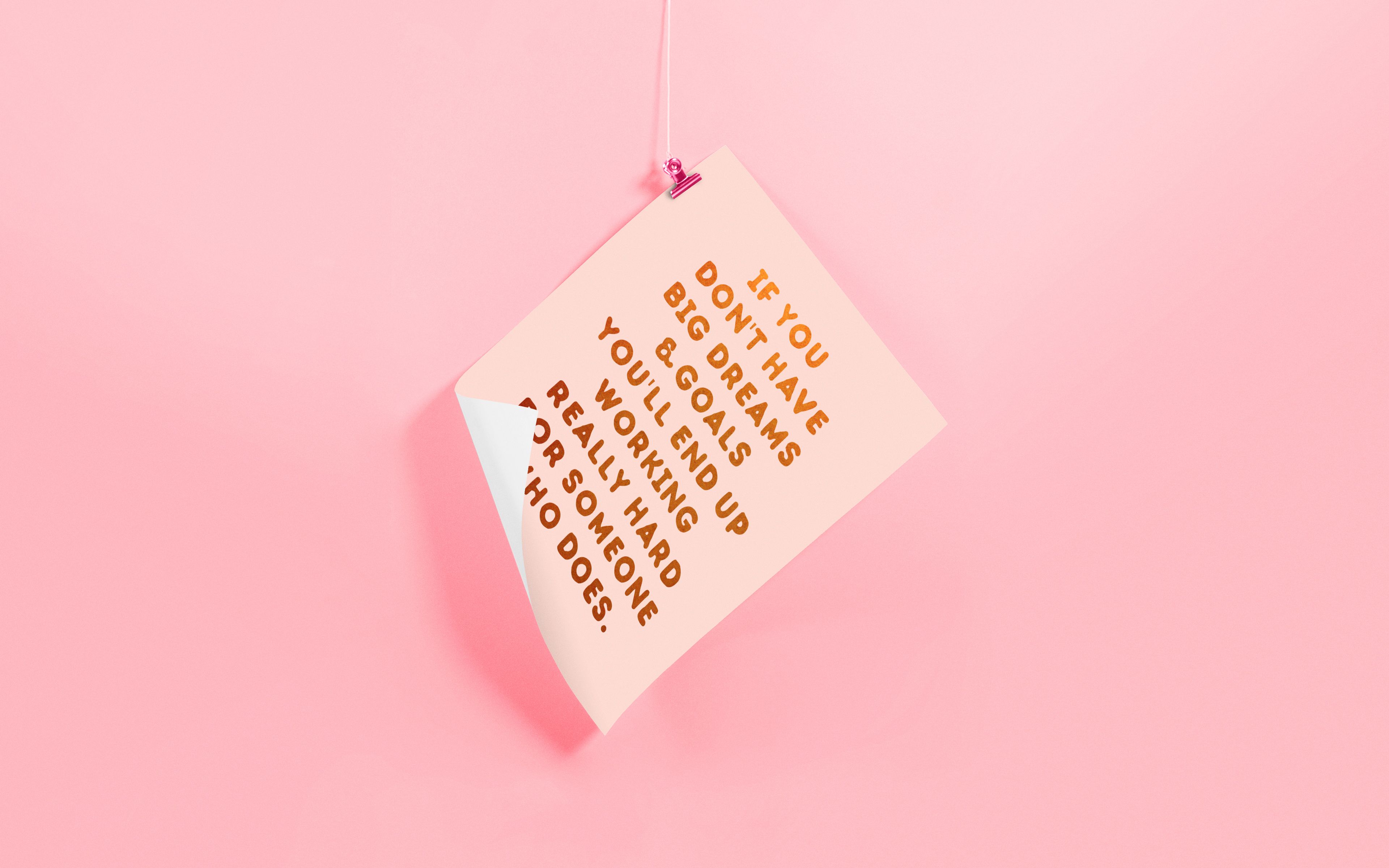 Pink Quotes Wallpapers