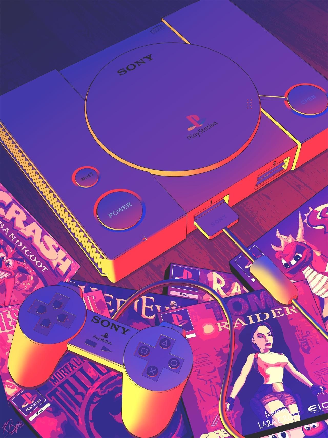 Pink Retro Gamer Girl Aesthetic Wallpapers