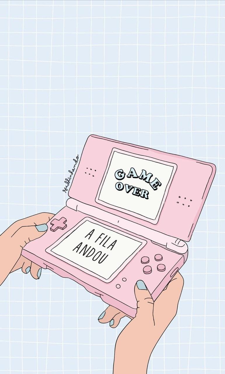 Pink Retro Gamer Girl Aesthetic Wallpapers