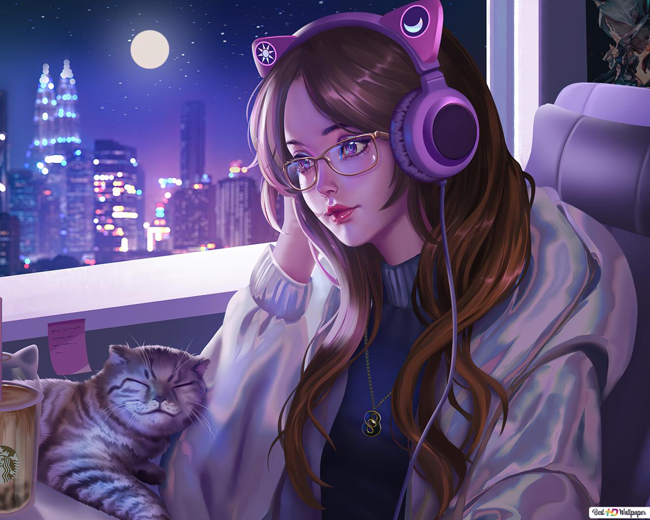 Pink Retro Gamer Girl Aesthetic Wallpapers