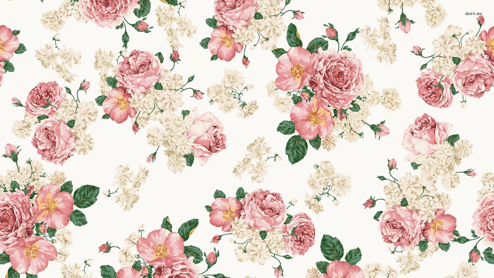 Pink Roses Vintage Wallpapers