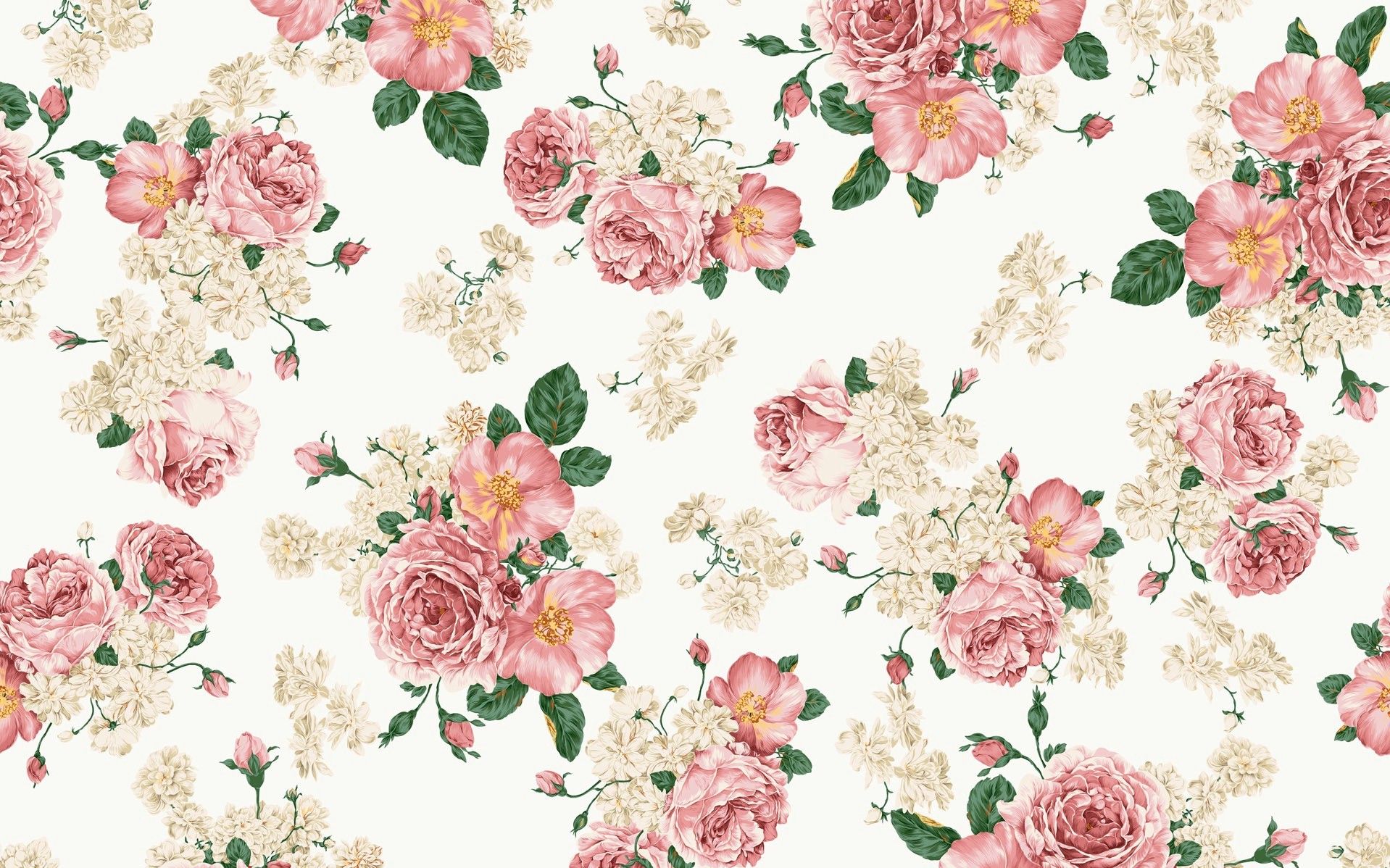 Pink Roses Vintage Wallpapers