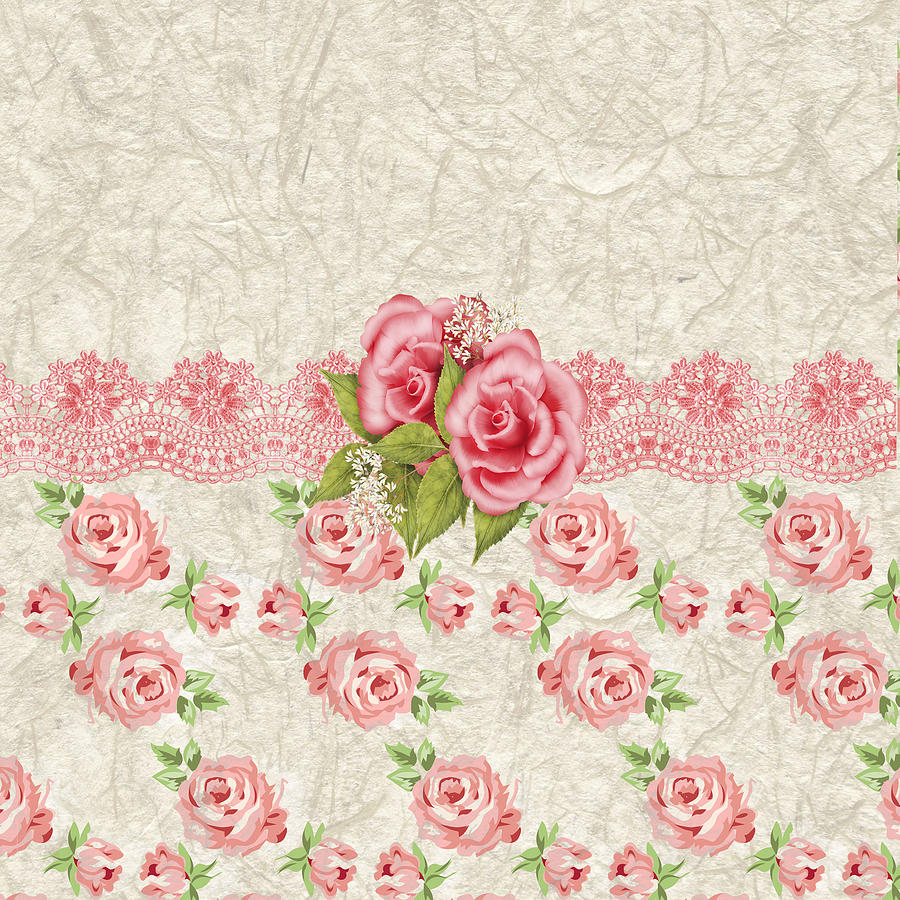 Pink Roses Vintage Wallpapers