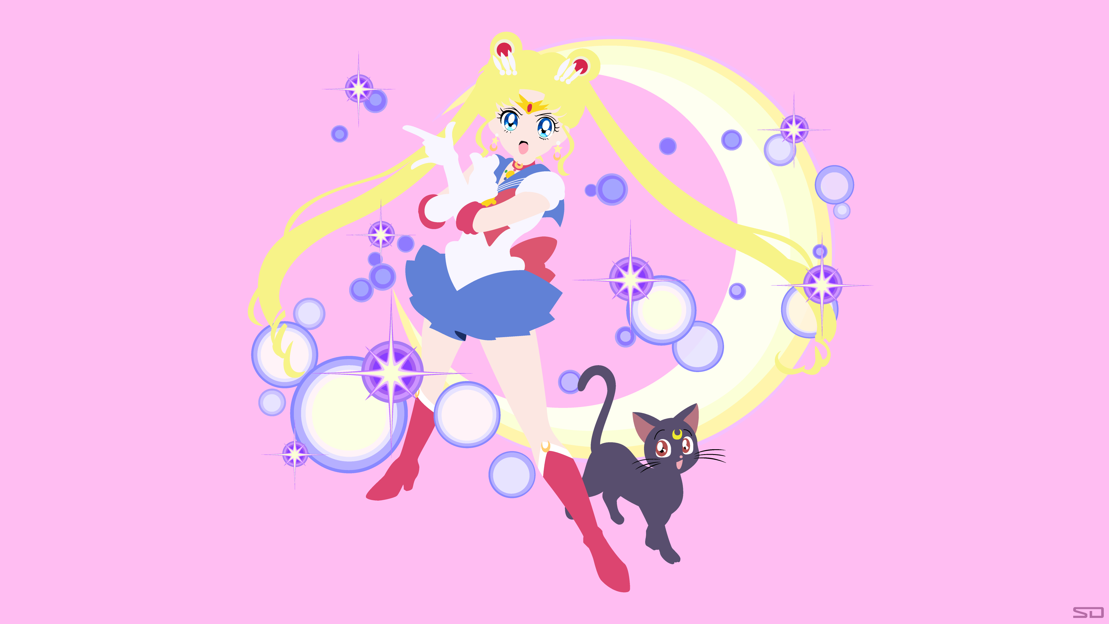 Pink Sailor Moon Wallpapers