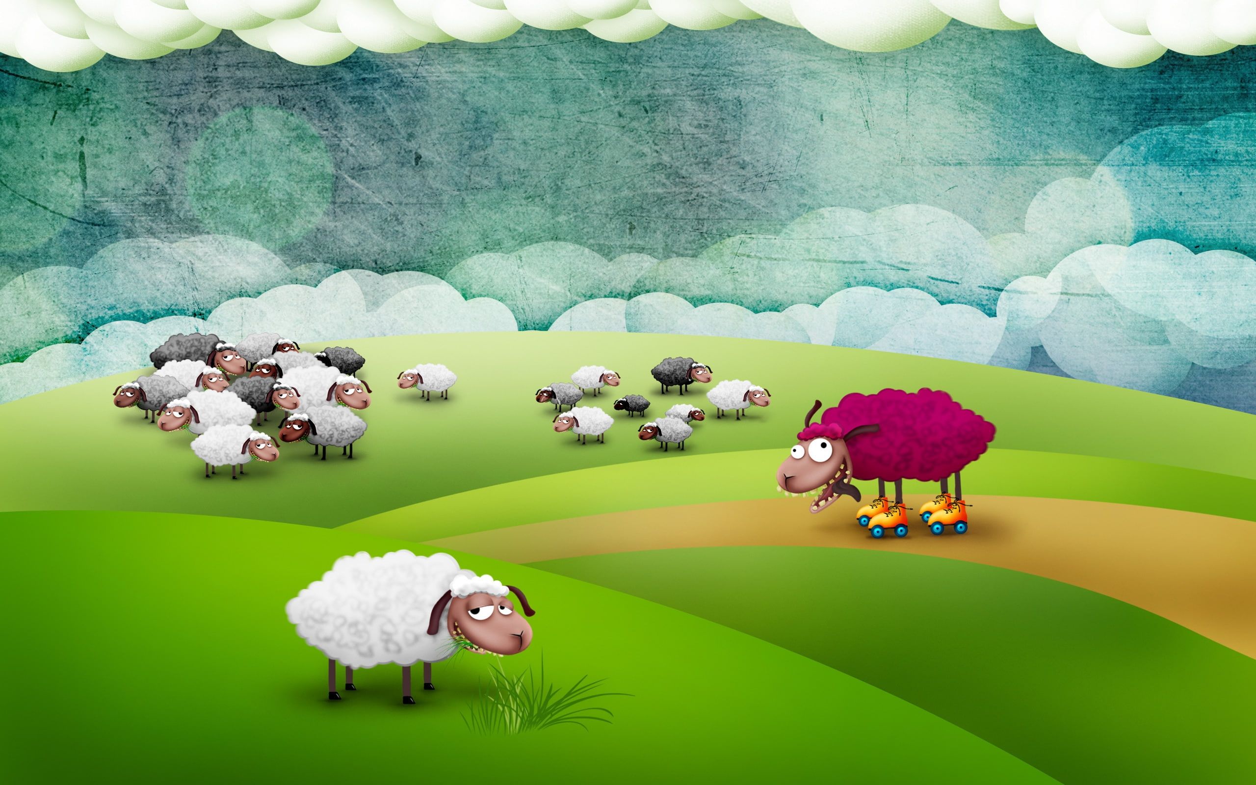 Pink Sheep Wallpapers