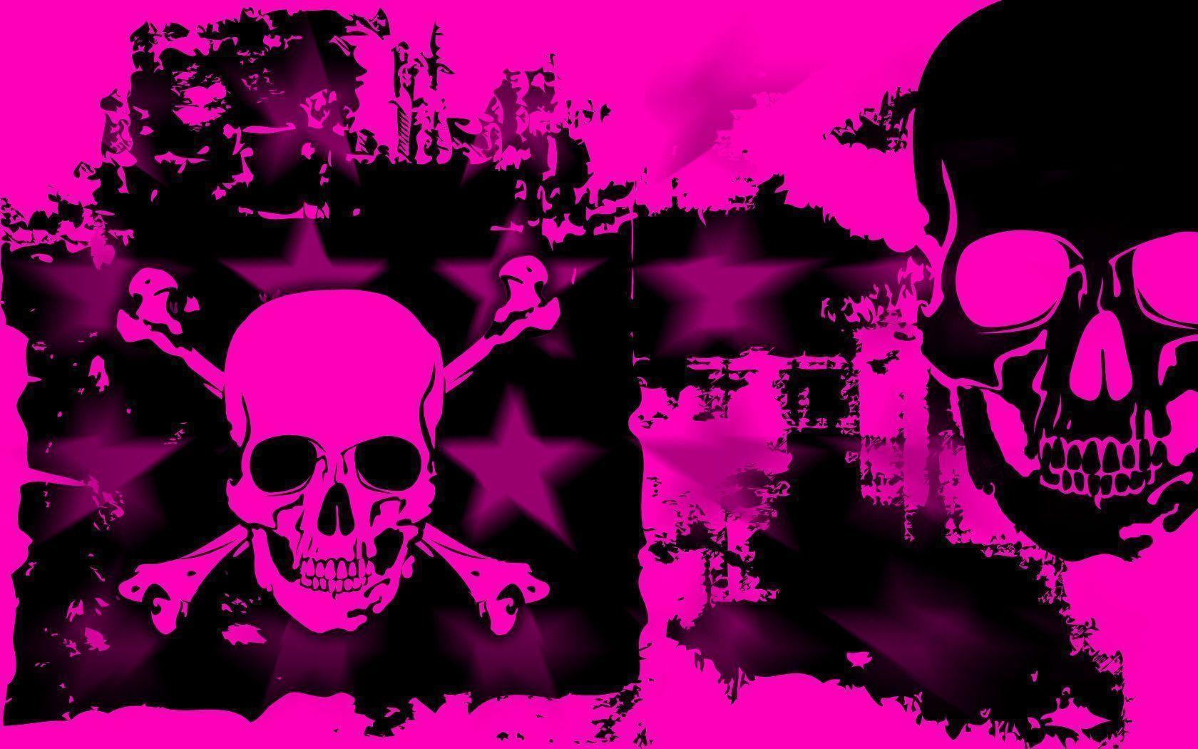 Pink Skull Wallpapers