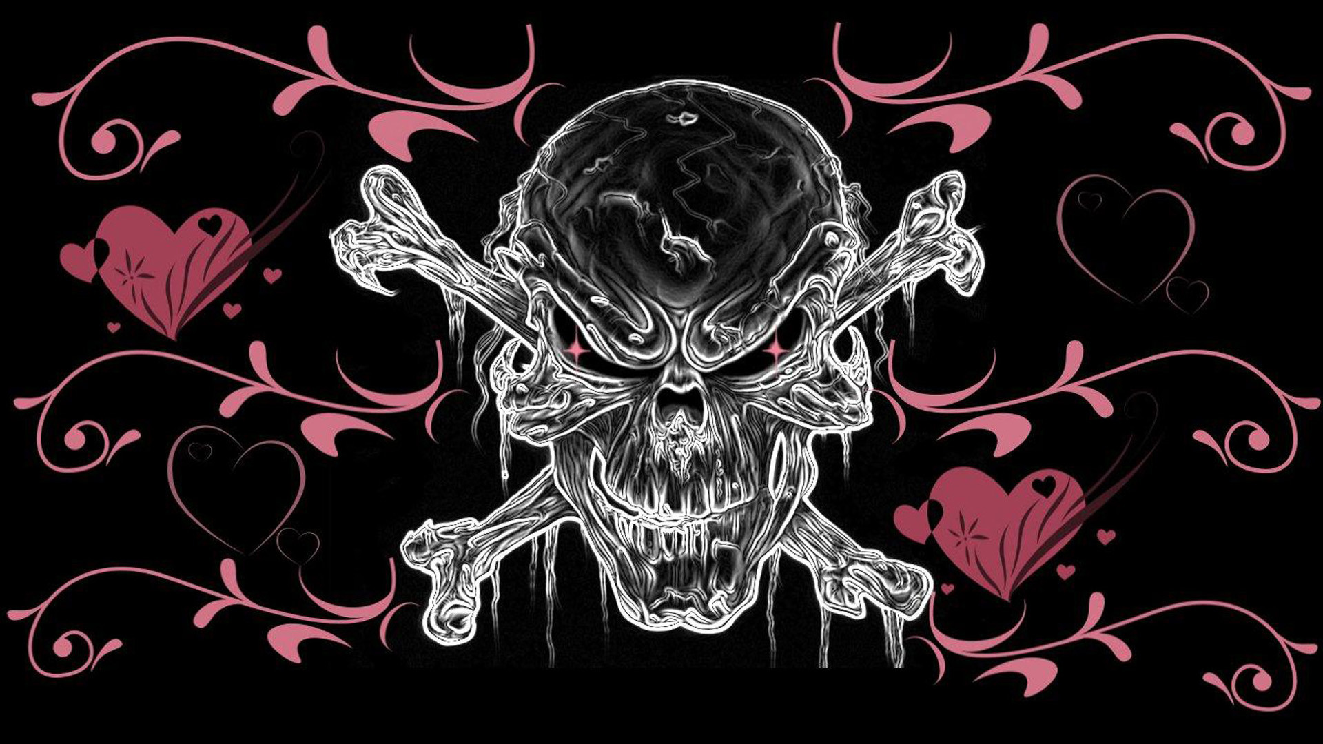 Pink Skull Wallpapers