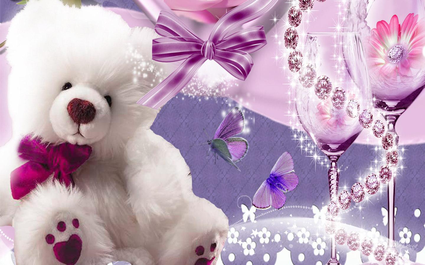 Pink Teddy Bear Wallpapers