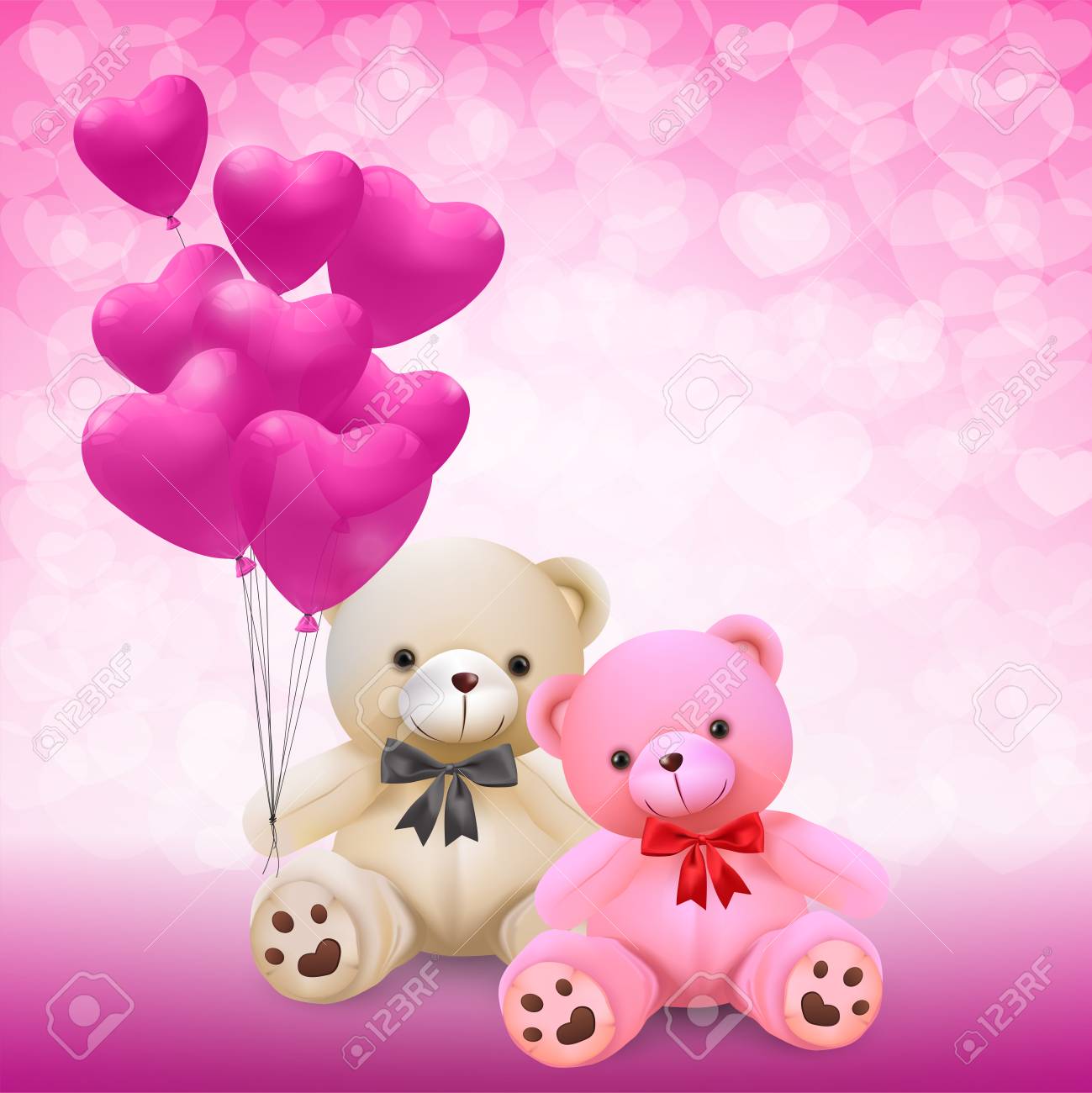 Pink Teddy Bear Wallpapers