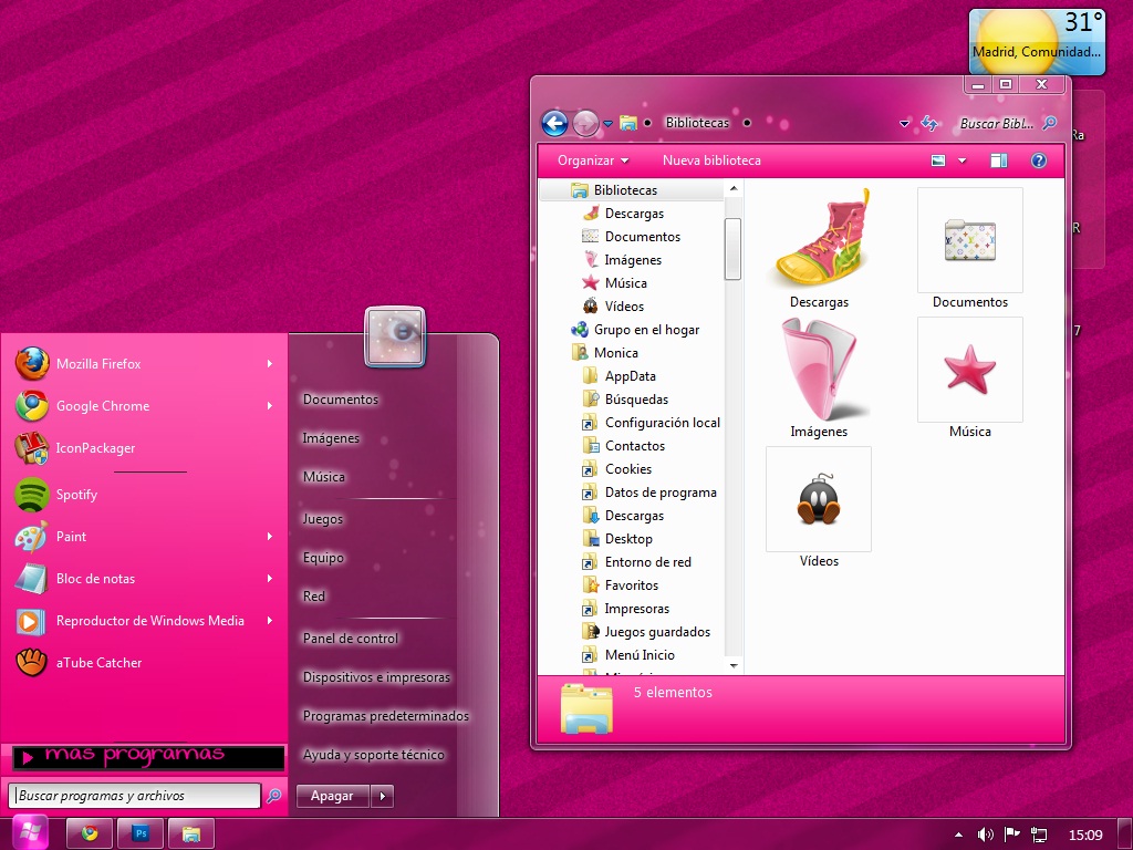 Pink Windows 7 Wallpapers