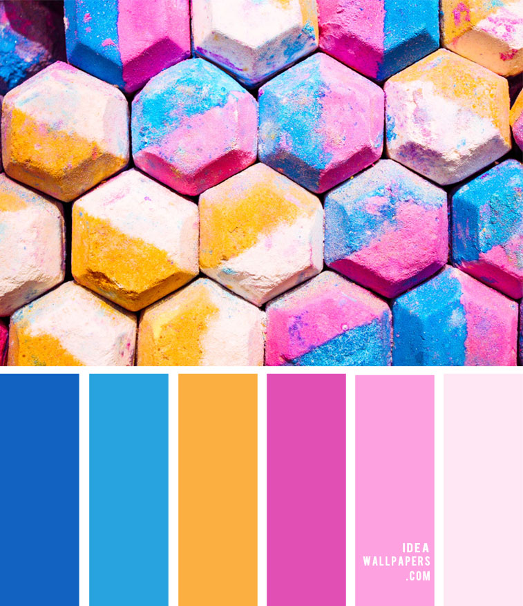 Pink Yellow Blue Wallpapers
