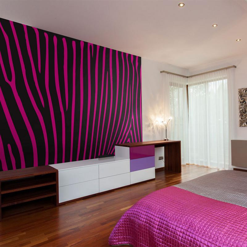 Pink Zebra Room Wallpapers