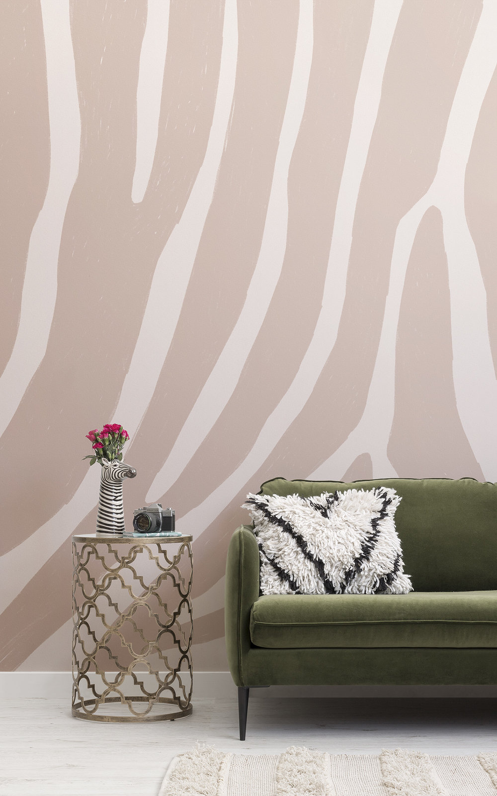 Pink Zebra Room Wallpapers