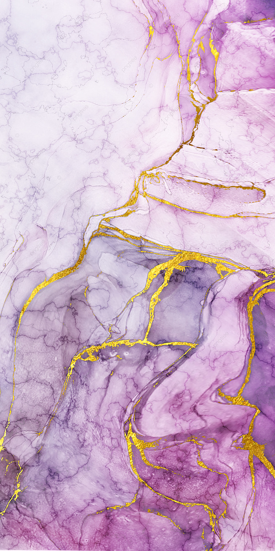 Purple And Gold Marble Background