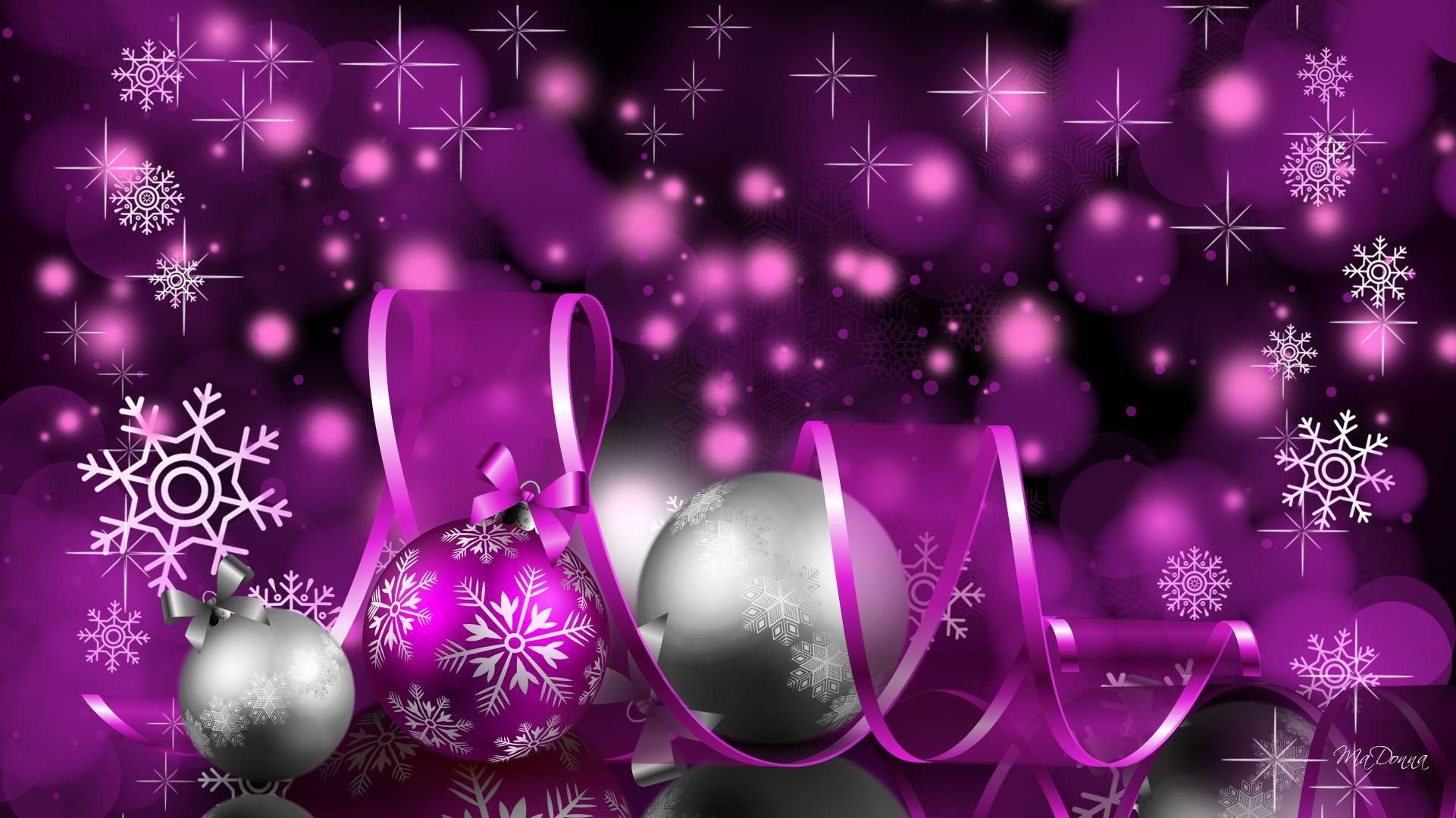 Purple Christmas Background