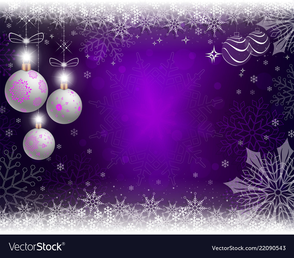 Purple Christmas Background