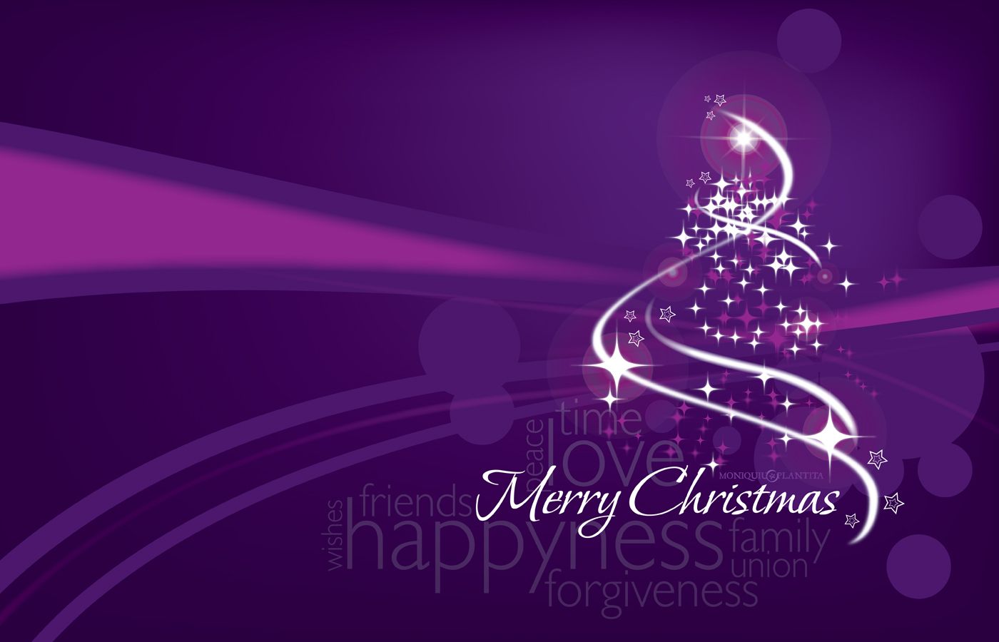 Purple Christmas Background