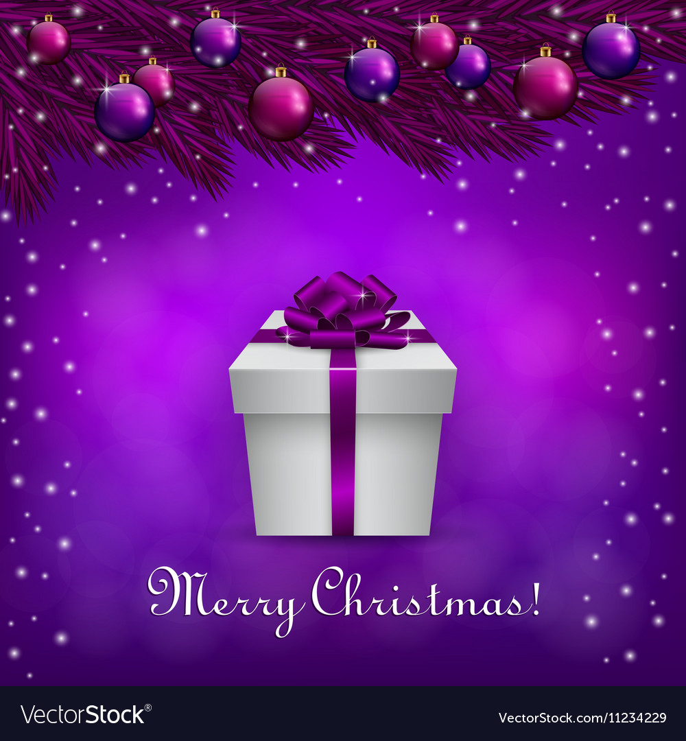 Purple Christmas Background