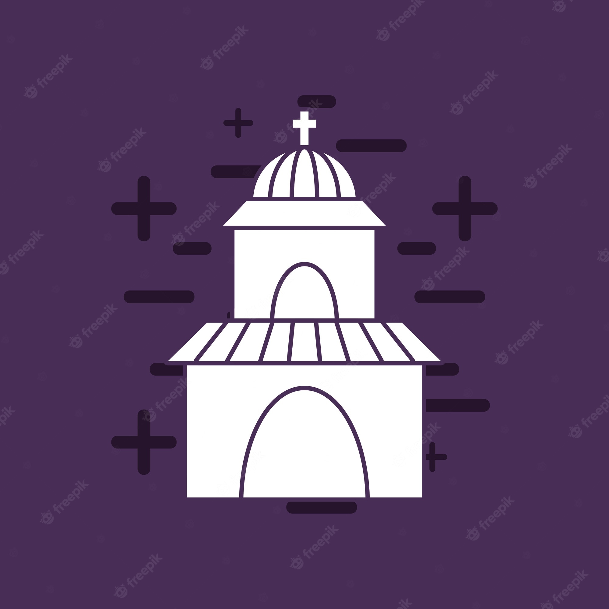 Purple Church Background