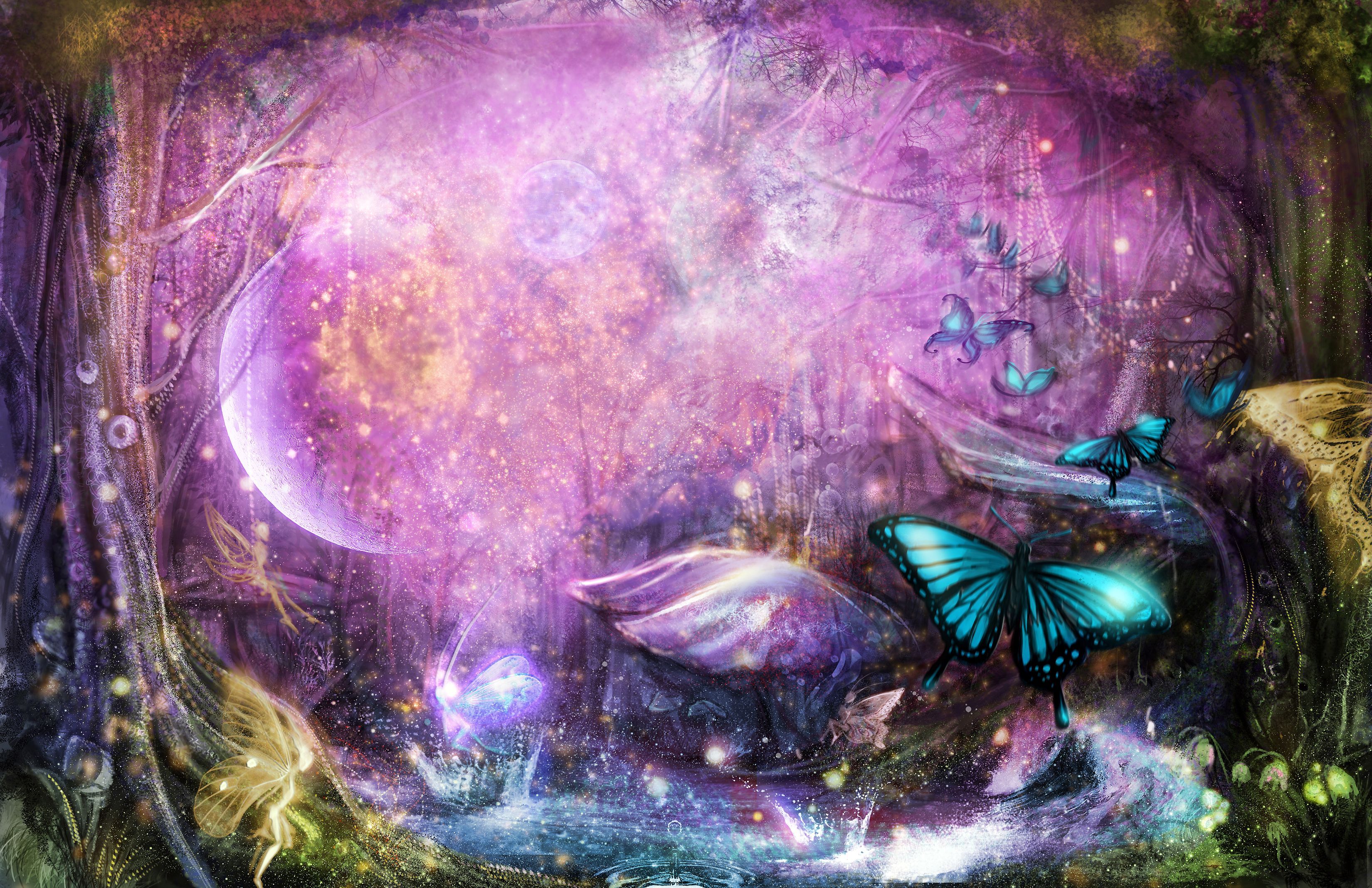 Purple Fairy Background