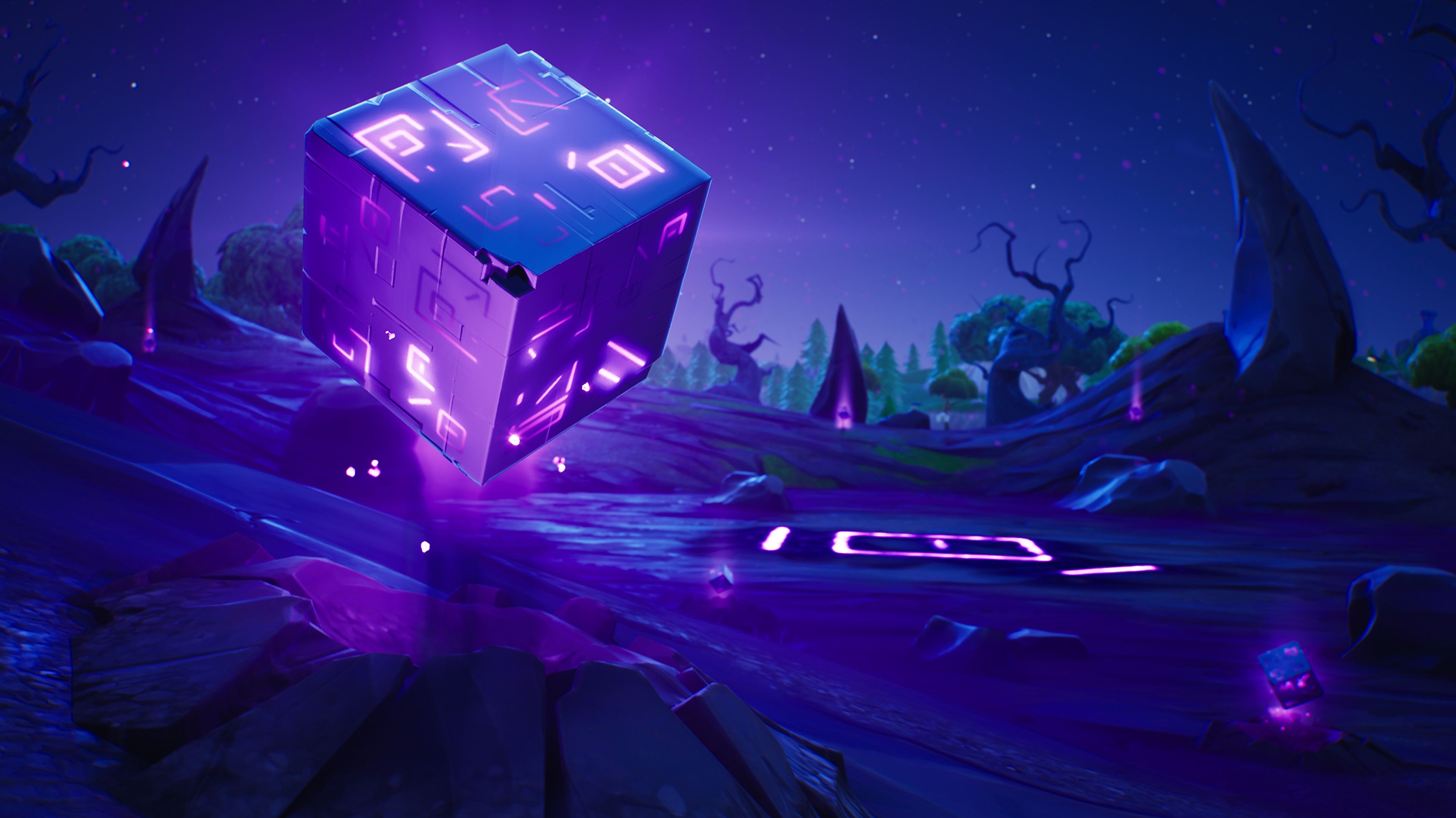 Purple Fortnite Background