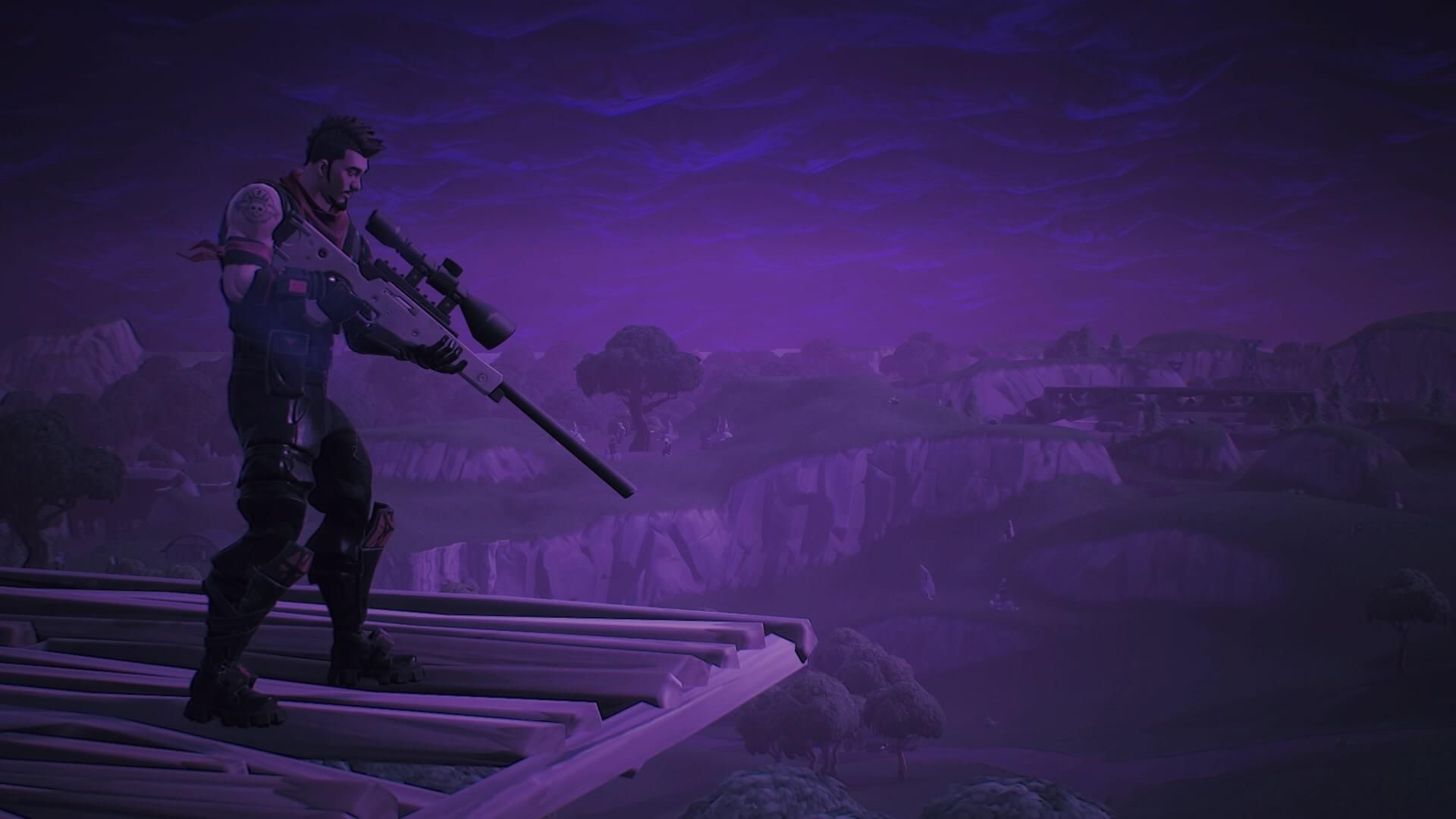Purple Fortnite Background