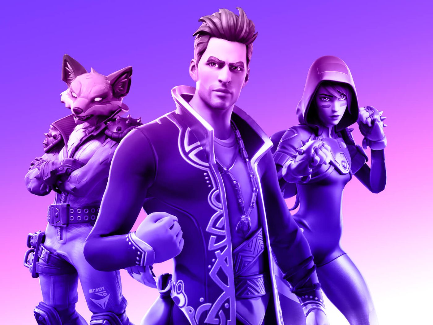 Purple Fortnite Background